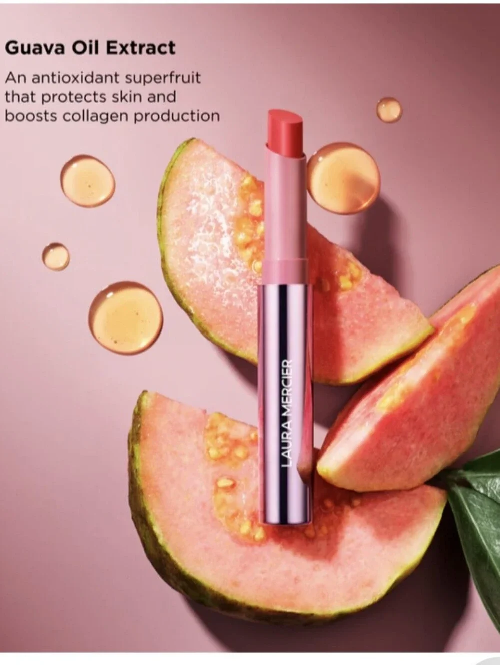 Laura Mercier High Vibe Lip Color: Bright (182 Crimson), .05oz, NIB
